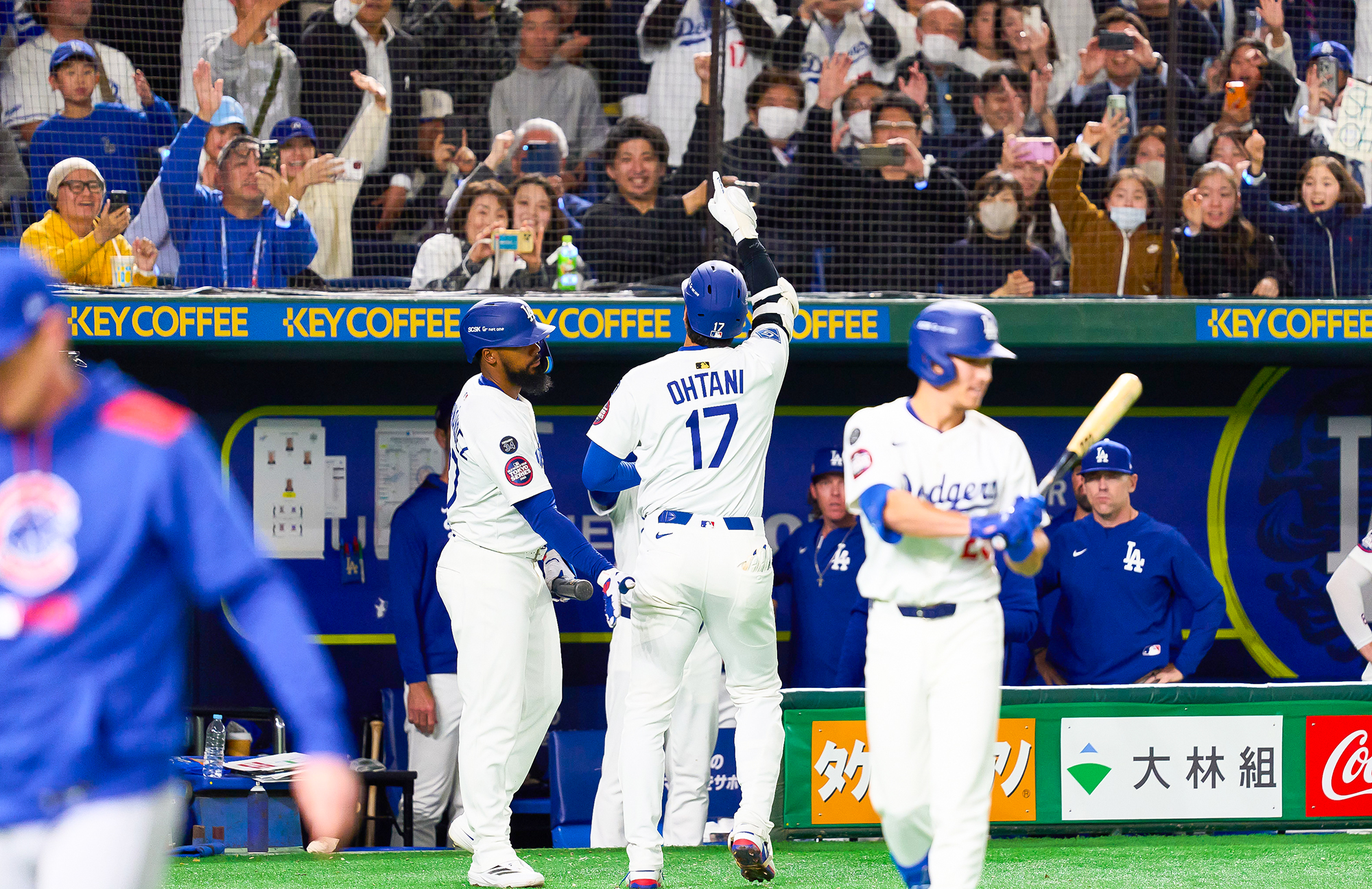 洛杉磯道奇大谷翔平擊出陽春全壘打